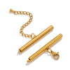 Metal Stainless Steel Bead Chain Tube Bracelet Necklace Electroplating Diy Jewelry Accessories