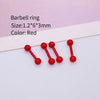 Metal Stainless Steel Geometric Painted Baking Varnish Unisex Body Piercing Earrings Jewelry