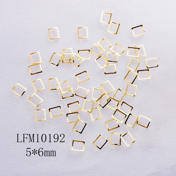 Metal Star Moon Snowflake Gear Nail Art Rivet Charms Simple Decorative Nail Jewelry Patch For Diy Nail Design