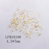 Metal Star Moon Snowflake Gear Nail Art Rivet Charms Simple Decorative Nail Jewelry Patch For Diy Nail Design