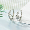Metal Star Zirconia Fashion Style Unisex Piercing Earrings