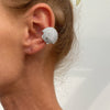 Metal Starfish Shell Cshaped Ear Clip And Flower Moon Earrings With Electroplating Star And Flower Pattern For Women