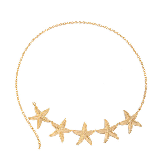 Metal Starfish Waist Chain Body Chain For Women Simple Style
