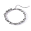 Metal Style Threecolor Thick Chain Titanium Steel Women's Bracelet With Geometric Pattern And Electroplating Treatment