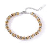 Metal Style Threecolor Thick Chain Titanium Steel Women's Bracelet With Geometric Pattern And Electroplating Treatment