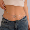 Metal Tassel Butterfly Pendant Double Waist Chain For Women Sweet Cool Spice Girl Style