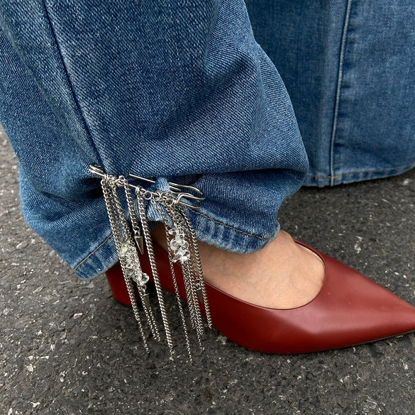Metal Tassel Pants Ankle Chain Jewelry For Women