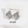Metal Temperament Women's Tassel Earrings Jewelry Copper Geometric Ushape Electroplated
