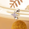 Metal Titanium Steel Double Head Screw Ear Bone Nail Star Earrings With Zirconia For Women