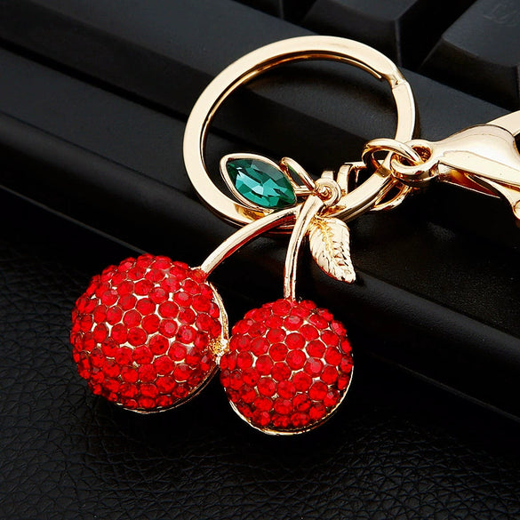 Metal Tulip Car Keychain And Bag Pendant For Female Cute Small Gift
