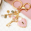 Metal Tulip Car Keychain And Bag Pendant For Female Cute Small Gift