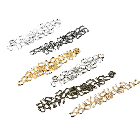 Metal Ushaped Tail Buckle Horseshoe Buckle Handmade Jewelry Material For Necklace Bracelet With Paint Design