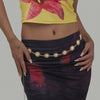 Metal Waist Chain For Women With Smiley And Sunflower Design Leisure Style