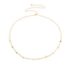 Metal Waist Chain Simple Hollow Sequin Punk Geometric Single Circle Stitching Men's Body Chain