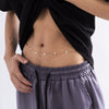 Metal Waist Chain Simple Hollow Sequin Punk Geometric Single Circle Stitching Men's Body Chain
