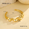 Metal Wide Version Exaggerated Punk Bracelet Stainless Steel Geometric Design Electroplated