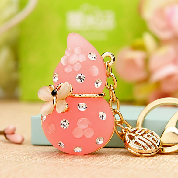 Metal Windmill Car Keychain For Women's Bags Creative Lucky Pendant