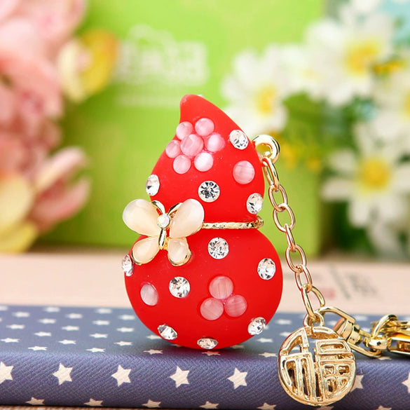 Metal Windmill Car Keychain For Women's Bags Creative Lucky Pendant