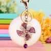 Metal Windmill Car Keychain For Women's Bags Creative Lucky Pendant