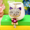 Metal Windmill Car Keychain For Women's Bags Creative Lucky Pendant