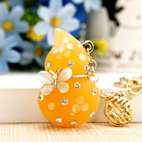 Metal Windmill Car Keychain For Women's Bags Creative Lucky Pendant