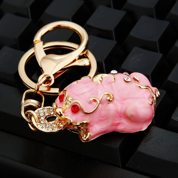 Metal Women's Creative Lucky Bag Car Key Chain Pendant For Business Gifts