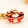 Metal Women's Creative Lucky Bag Car Key Chain Pendant For Business Gifts