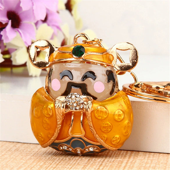 Metal Women's Creative Lucky Bag Car Key Chain Pendant For Business Gifts