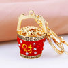 Metal Women's Creative Lucky Bag Car Key Chain Pendant For Business Gifts