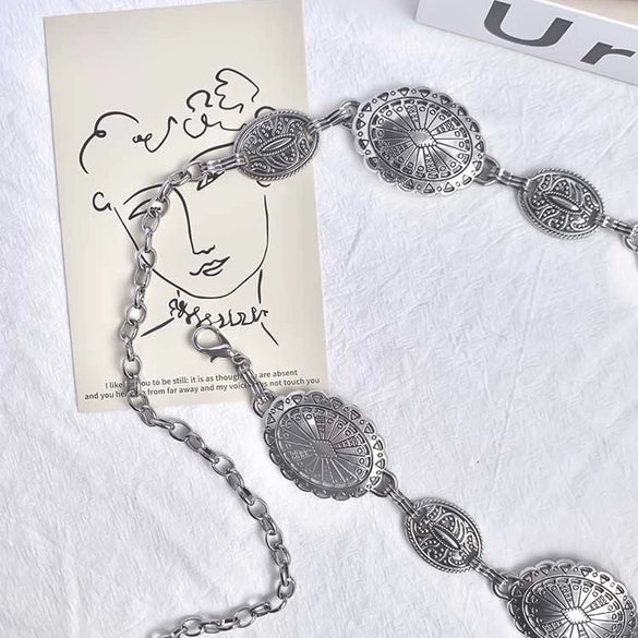 Metal Women's Waist Chain Retro Allmatch Fashion