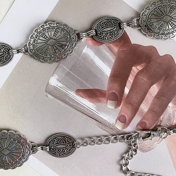 Metal Women's Waist Chain Retro Allmatch Fashion