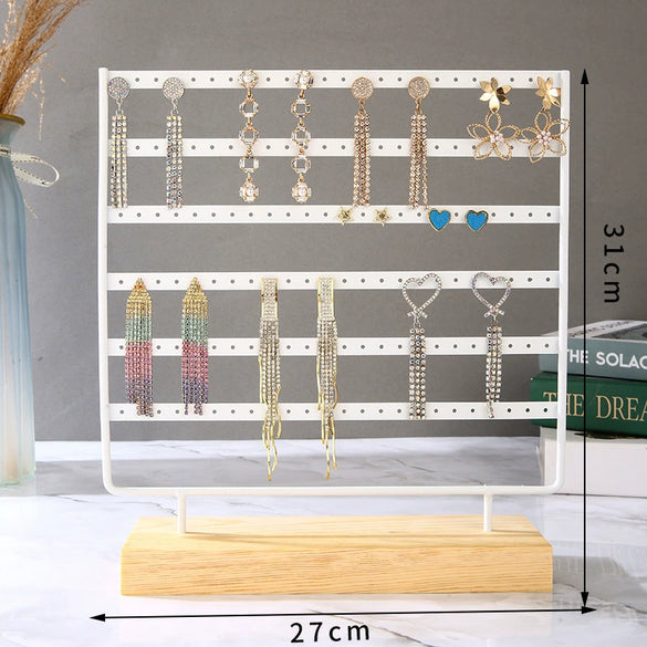 Metal Wrought Iron Jewelry Rack For Earrings Display Advanced Sense Style