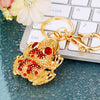 Metal Yuanbao Style Keychain Ornament For Women's Bag And Car Key