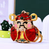 Metal Yuanbao Style Keychain Ornament For Women's Bag And Car Key