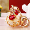 Metal Yuanbao Style Keychain Ornament For Women's Bag And Car Key