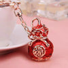 Metal Yuanbao Style Keychain Ornament For Women's Bag And Car Key