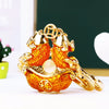 Metal Yuanbao Style Keychain Ornament For Women's Bag And Car Key