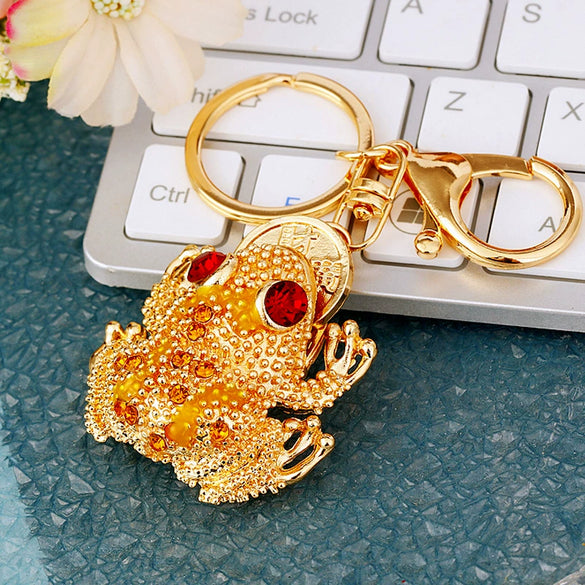 Metal Yuanbao Style Keychain Ornament For Women's Bag And Car Key