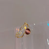 Metal Zircon Bow Open Ring Real Gold Electroplated Women's Hand Jewelry