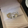 Metal Zircon Pig Nose Open Ring Women's Hand Jewelry Light Luxury Design