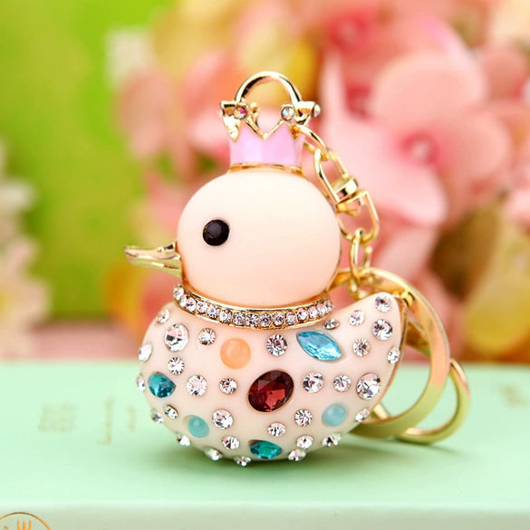 Metal Zodiac Chicken Creative Women's Car And Bag Keychain Pendant