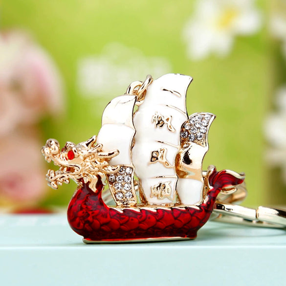 Metal Zodiac Chicken Creative Women's Car And Bag Keychain Pendant