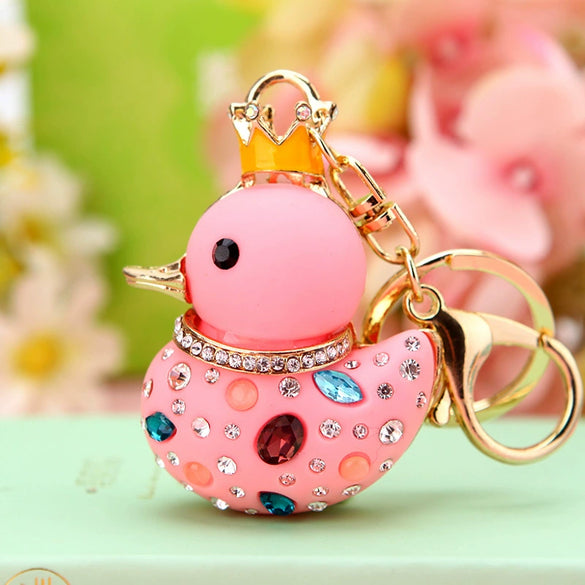 Metal Zodiac Chicken Creative Women's Car And Bag Keychain Pendant