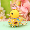 Metal Zodiac Chicken Creative Women's Car And Bag Keychain Pendant