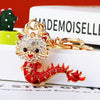 Metal Zodiac Dragon Car Keychain And Bag Pendant