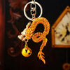 Metal Zodiac Dragon Car Keychain And Bag Pendant