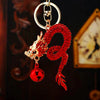 Metal Zodiac Dragon Car Keychain And Bag Pendant