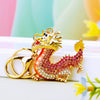 Metal Zodiac Dragon Car Keychain And Bag Pendant