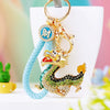 Metal Zodiac Dragon Car Keychain And Bag Pendant