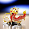 Metal Zodiac Dragon Car Keychain And Bag Pendant